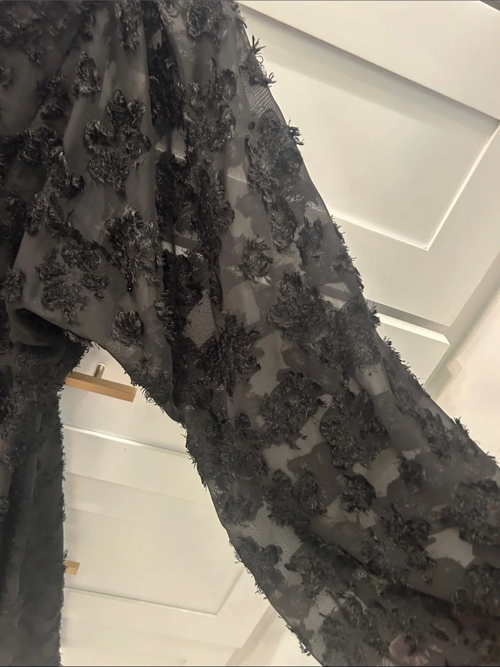 Maternity black Floral Long-Sleeve Dress size medium